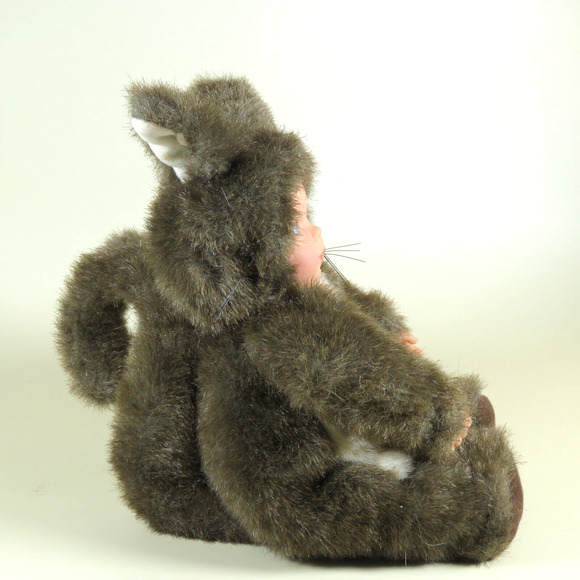 Rare Vintage 9" Anne Geddes Baby Squirrel Doll Limited Edition 1998 Collectible - Picture 2 of 16